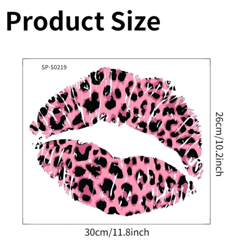 Leopard Print Lips Wall sticker - Picture 2 of 4